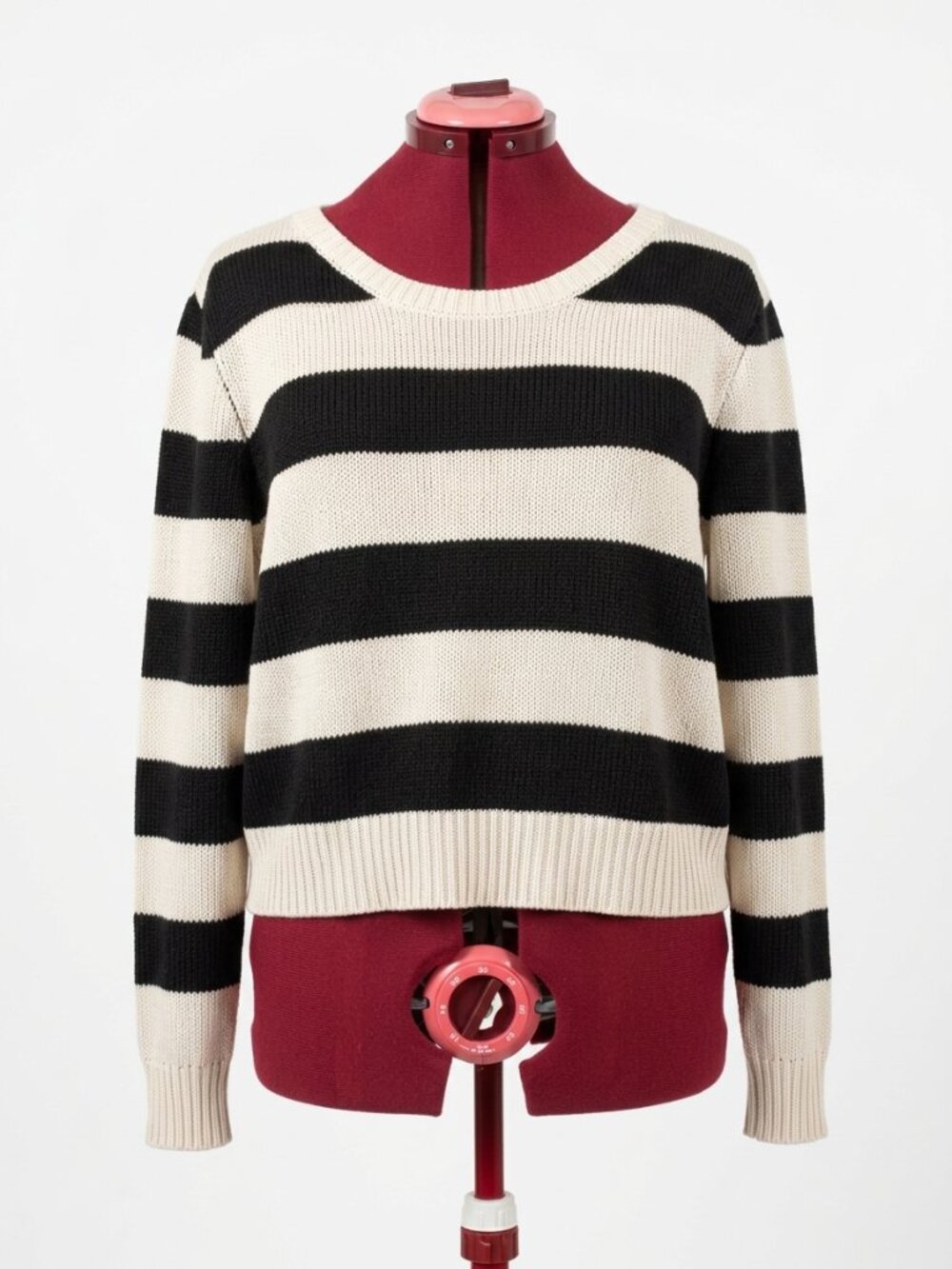 Divided by H&M Classic Black & White Striped Pullover Sweater medium